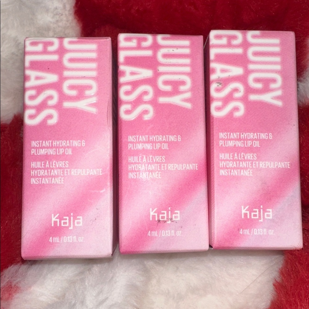 Kaja Juicy Glass Instant Hydrating & Plumping Lip Oil - Apricot Allure - 3 NIB